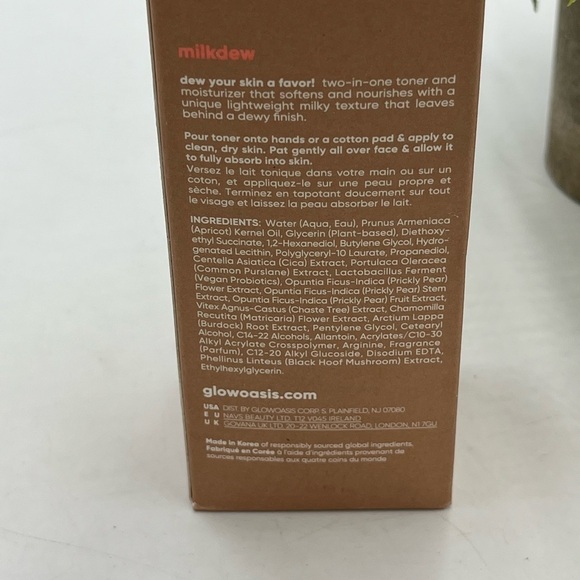 GLOWOASIS ~ MILKDEW PH BALANCING MOISTURE MILK TONER 4.05oz / 120ml - NEW IN BOX - Picture 7 of 7